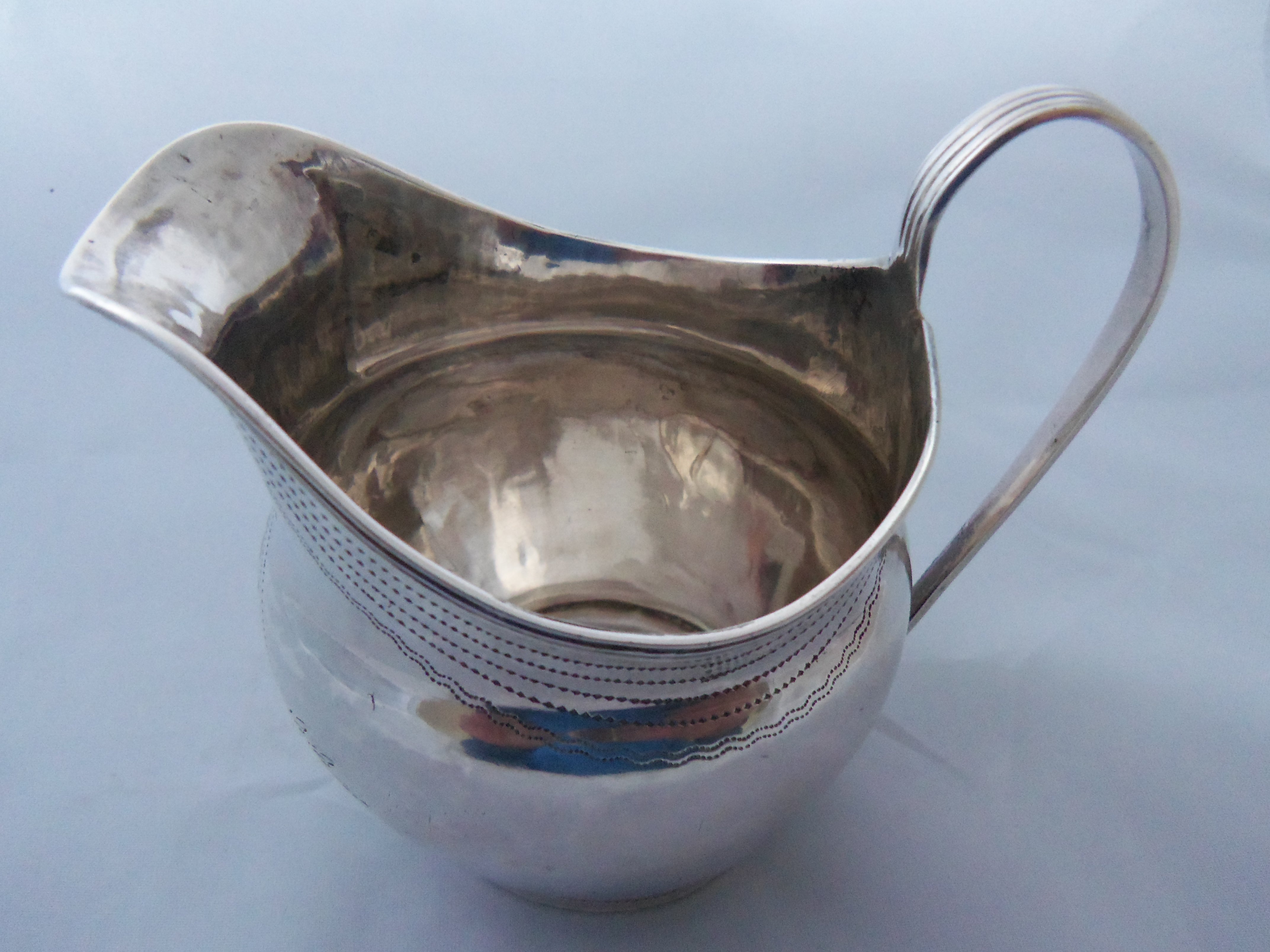 Antique George III Sterling Silver Creamer Burrows 1805 (1 of 1)