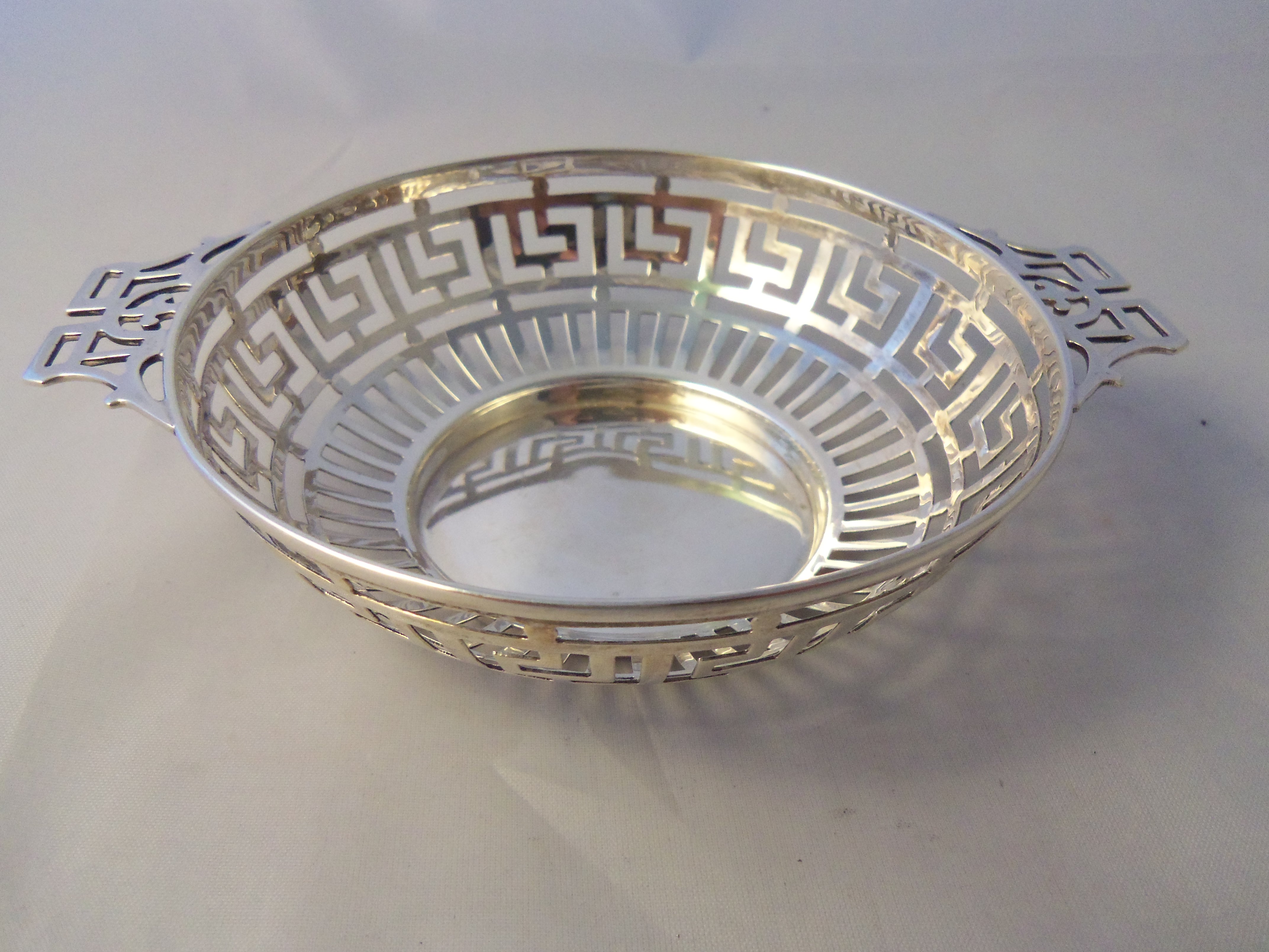 Unusual English Hallmarked Antique Silver Dish 1914 (1 of 1)