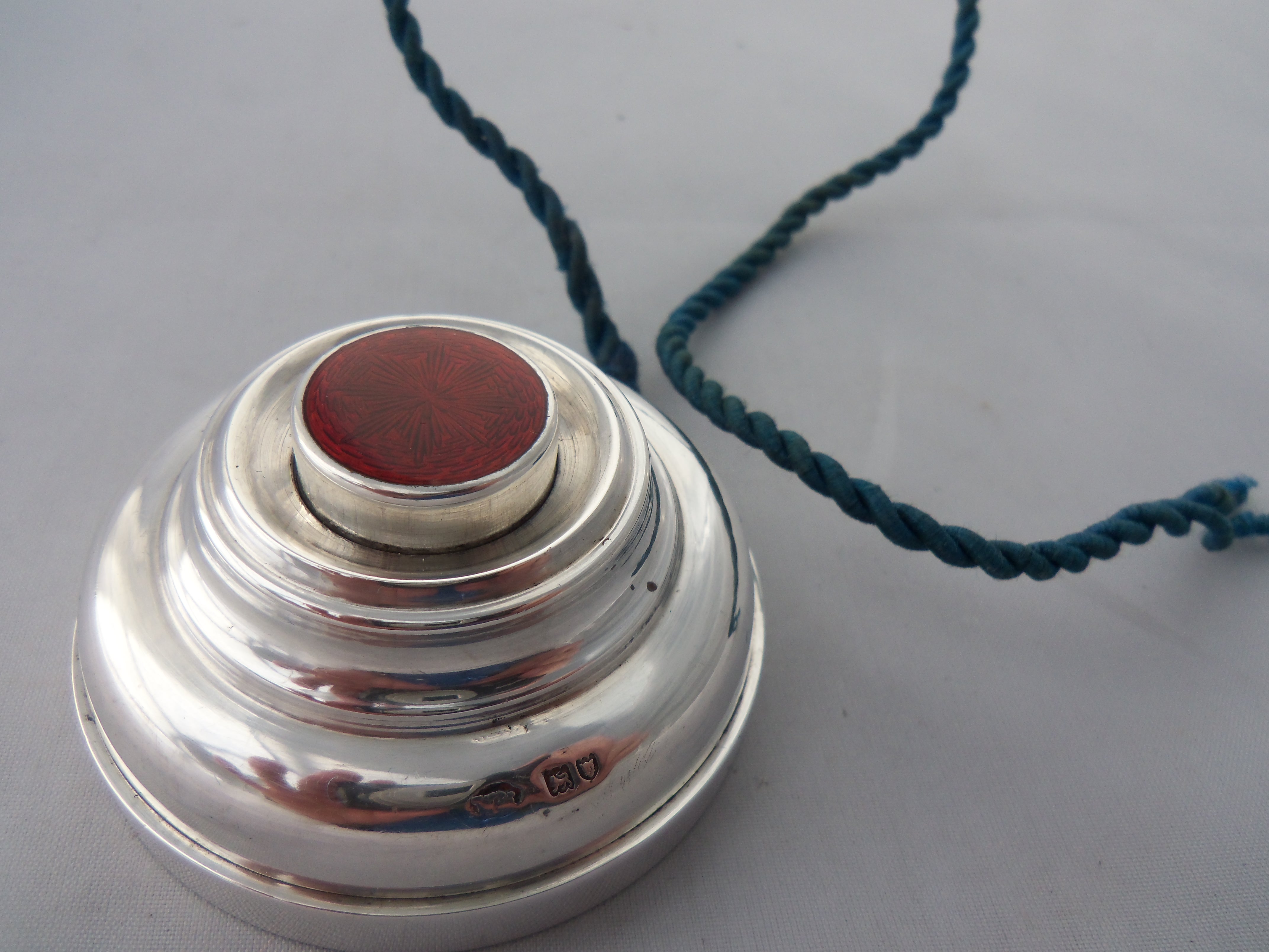 EDWARDIAN SILVER BELL PUSH  1909 (1 of 1)