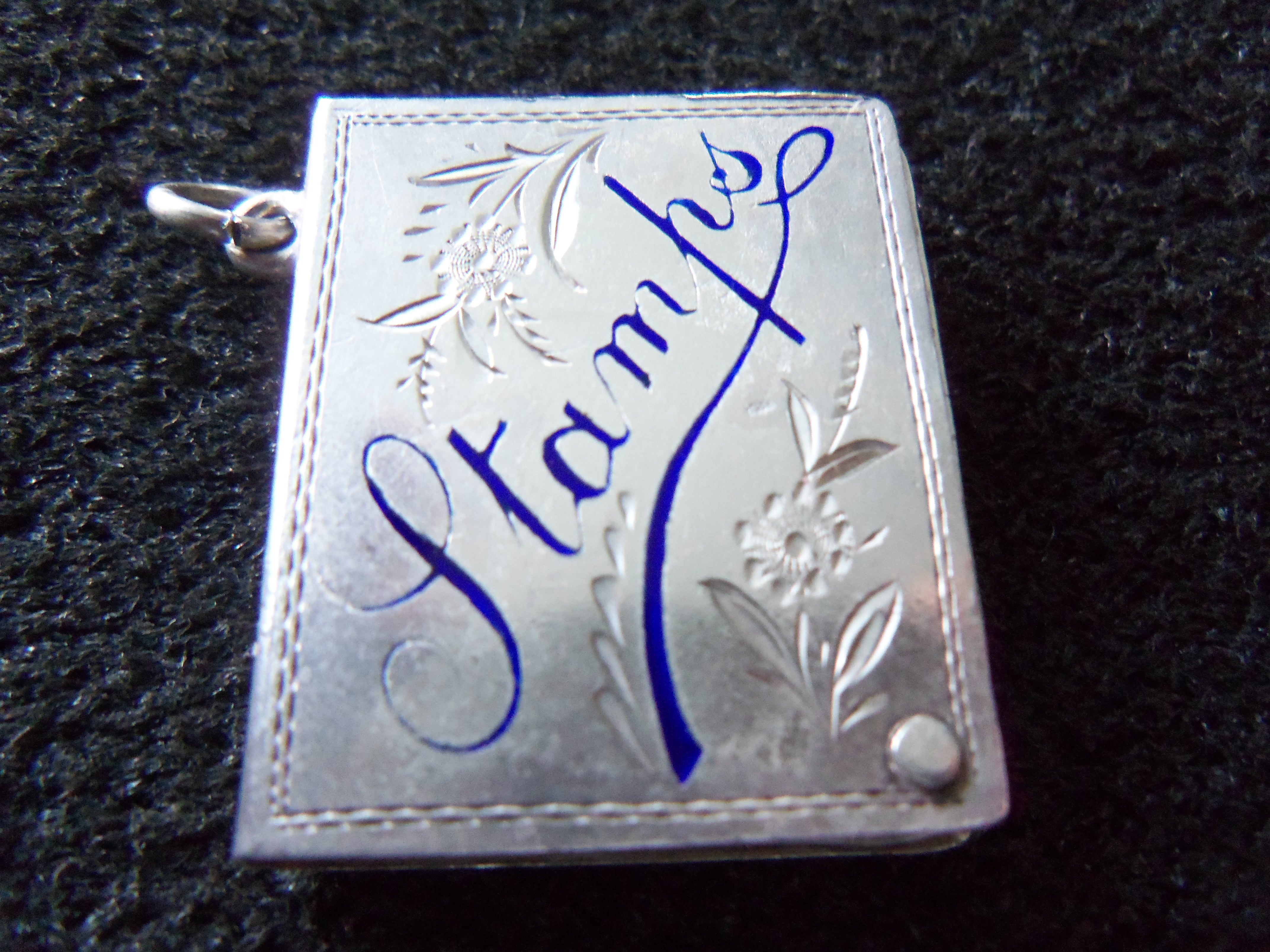 Antique Silver & Enamel Stamp Case (c.1906) (1 of 1)