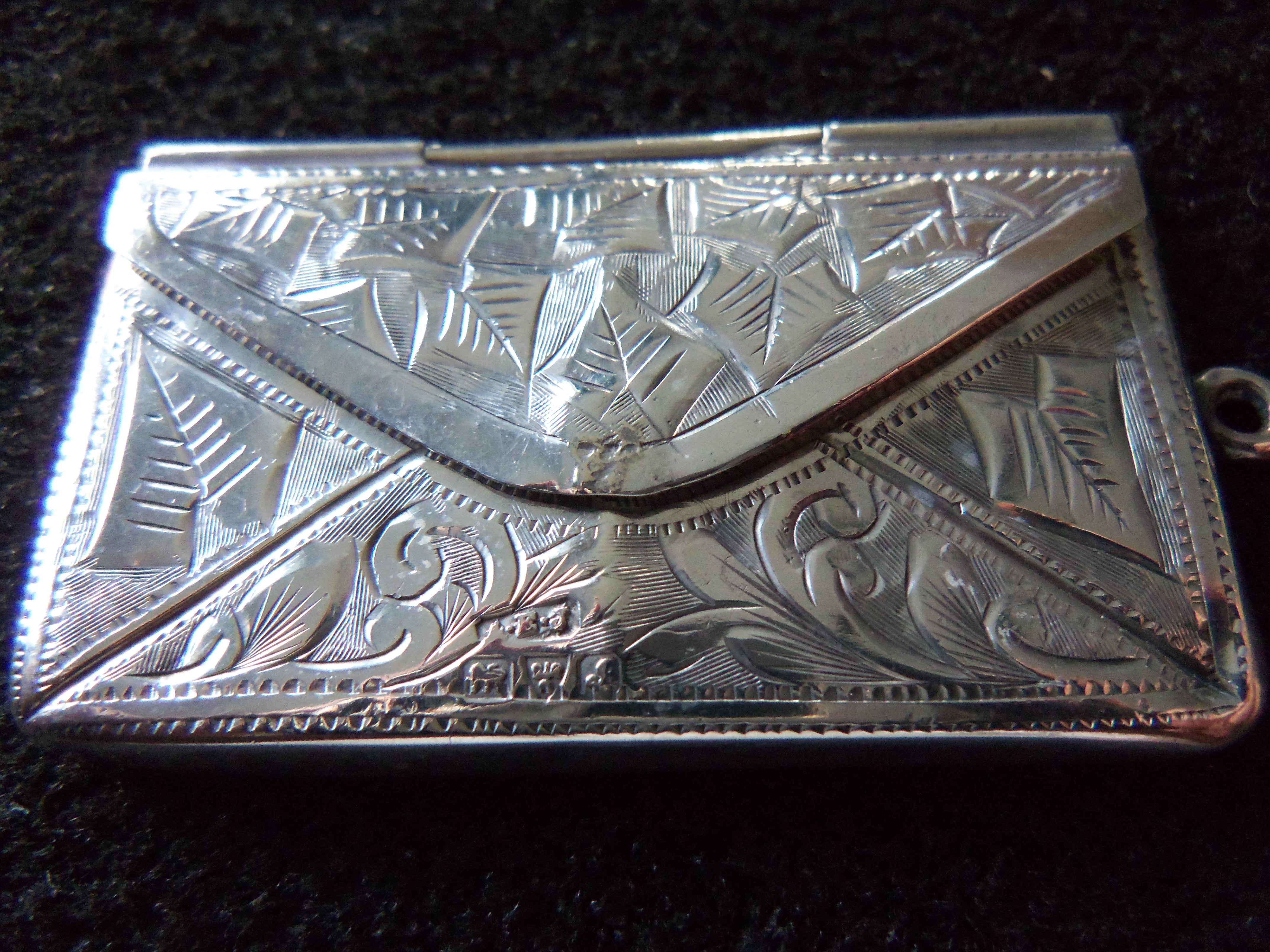 Antique Silver Stamp Case (c.1902) (1 of 1)