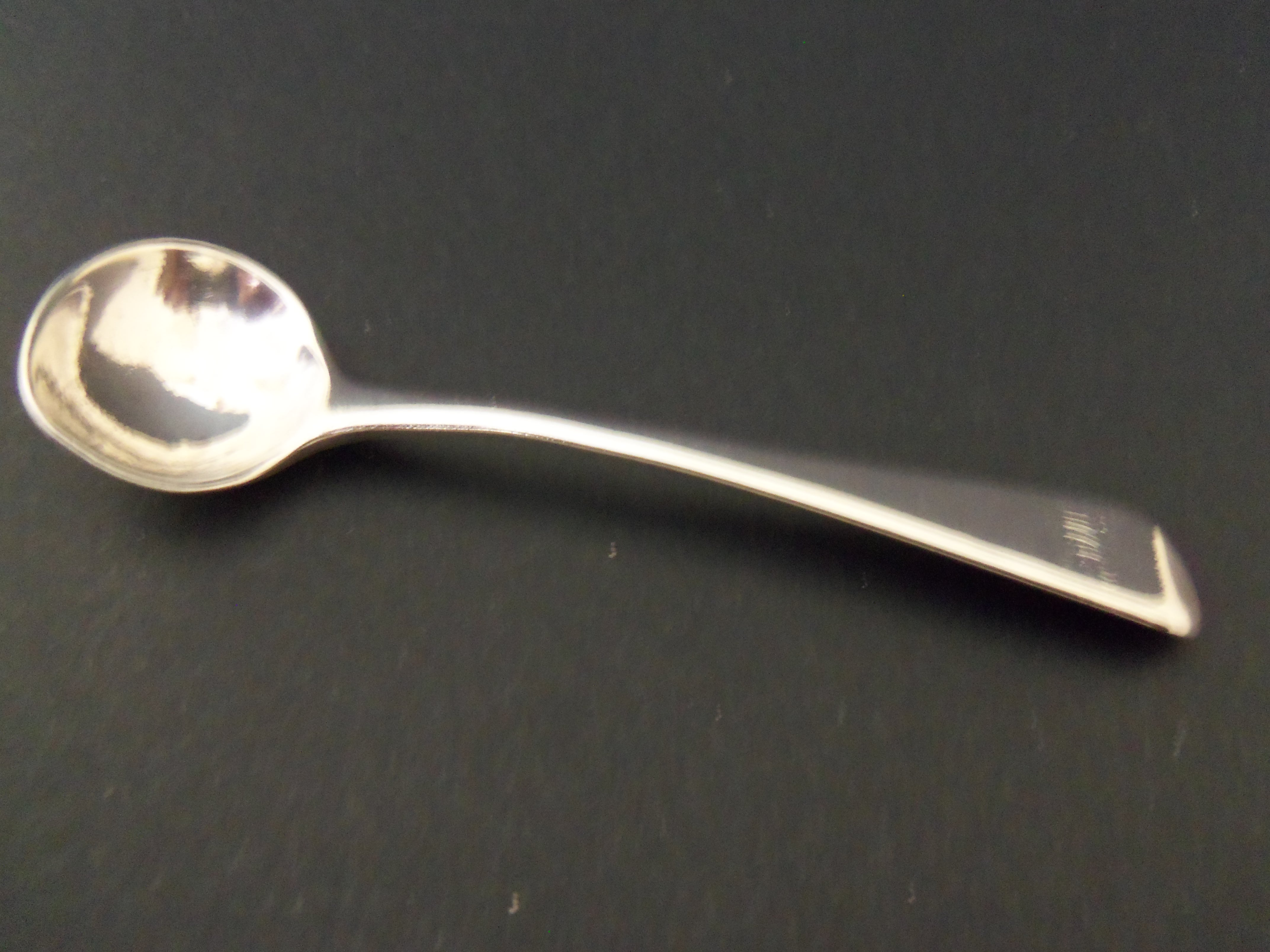 ANTIQUE SILVER SALT SPOON - 1827 (1 of 1)