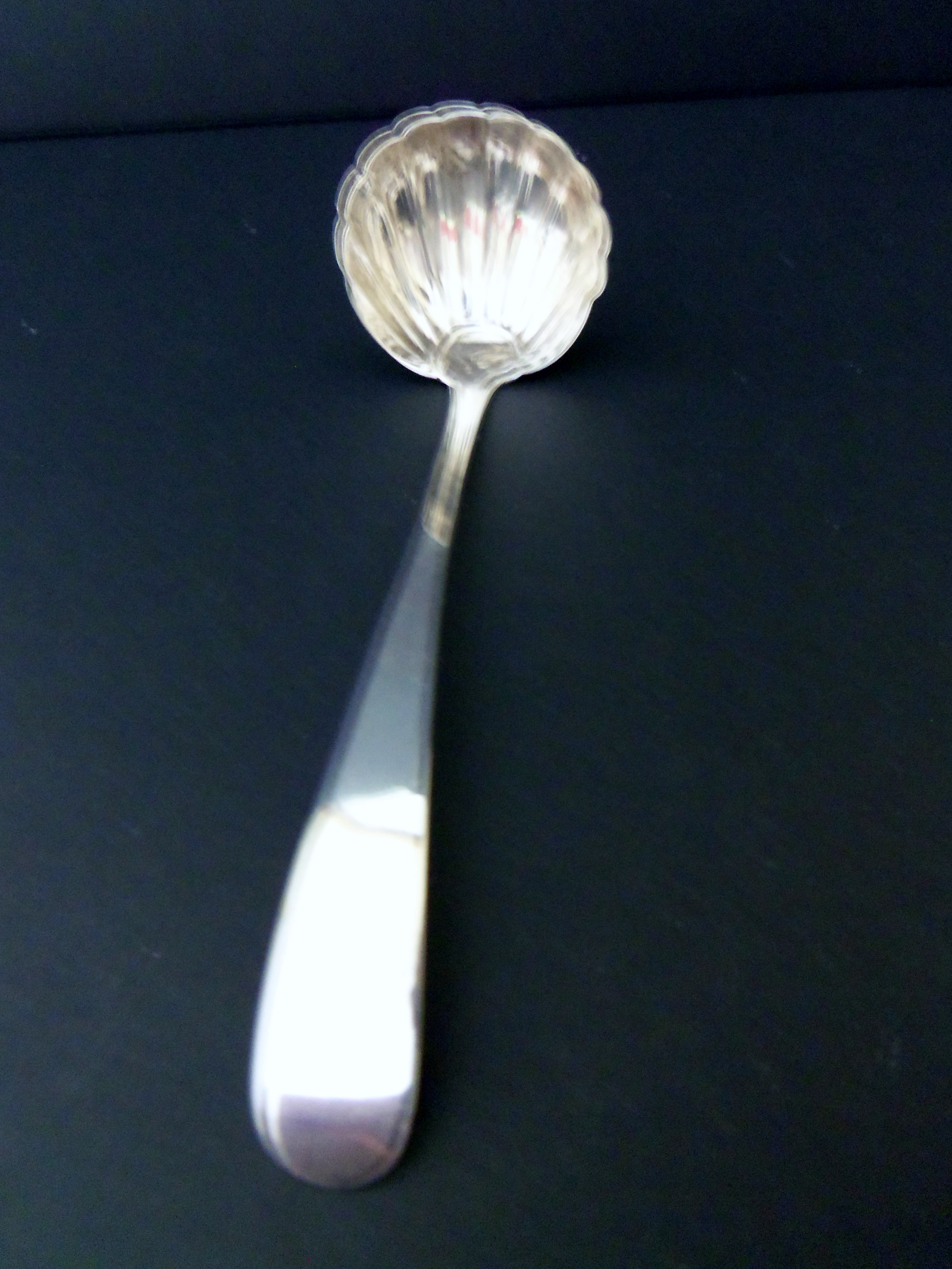 ANTIQUE EDINBURGH SILVER SAUCE / TODDY LADLE - 1810 (1 of 1)