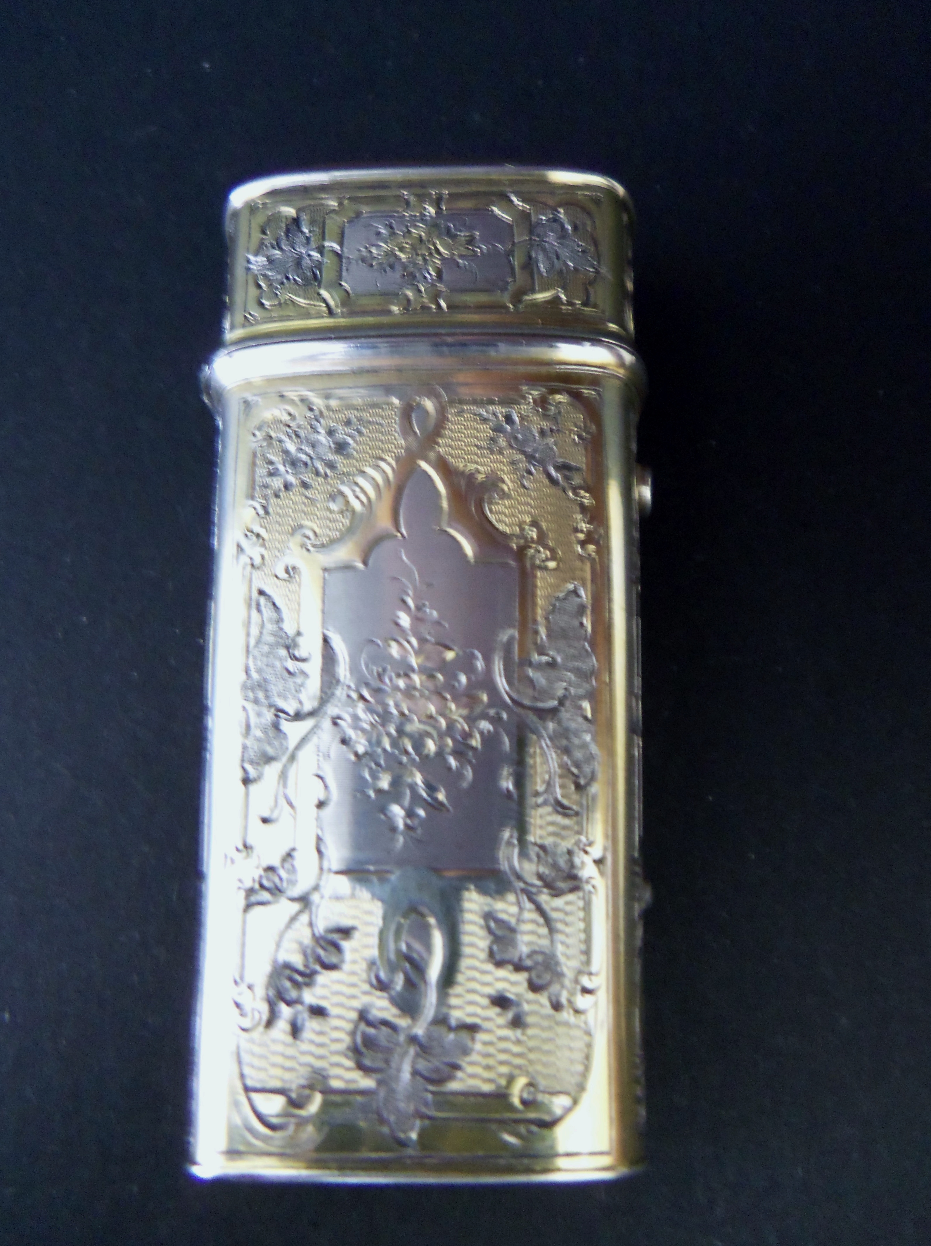 Antique Silver Gilded Lancet Case (1 of 1)
