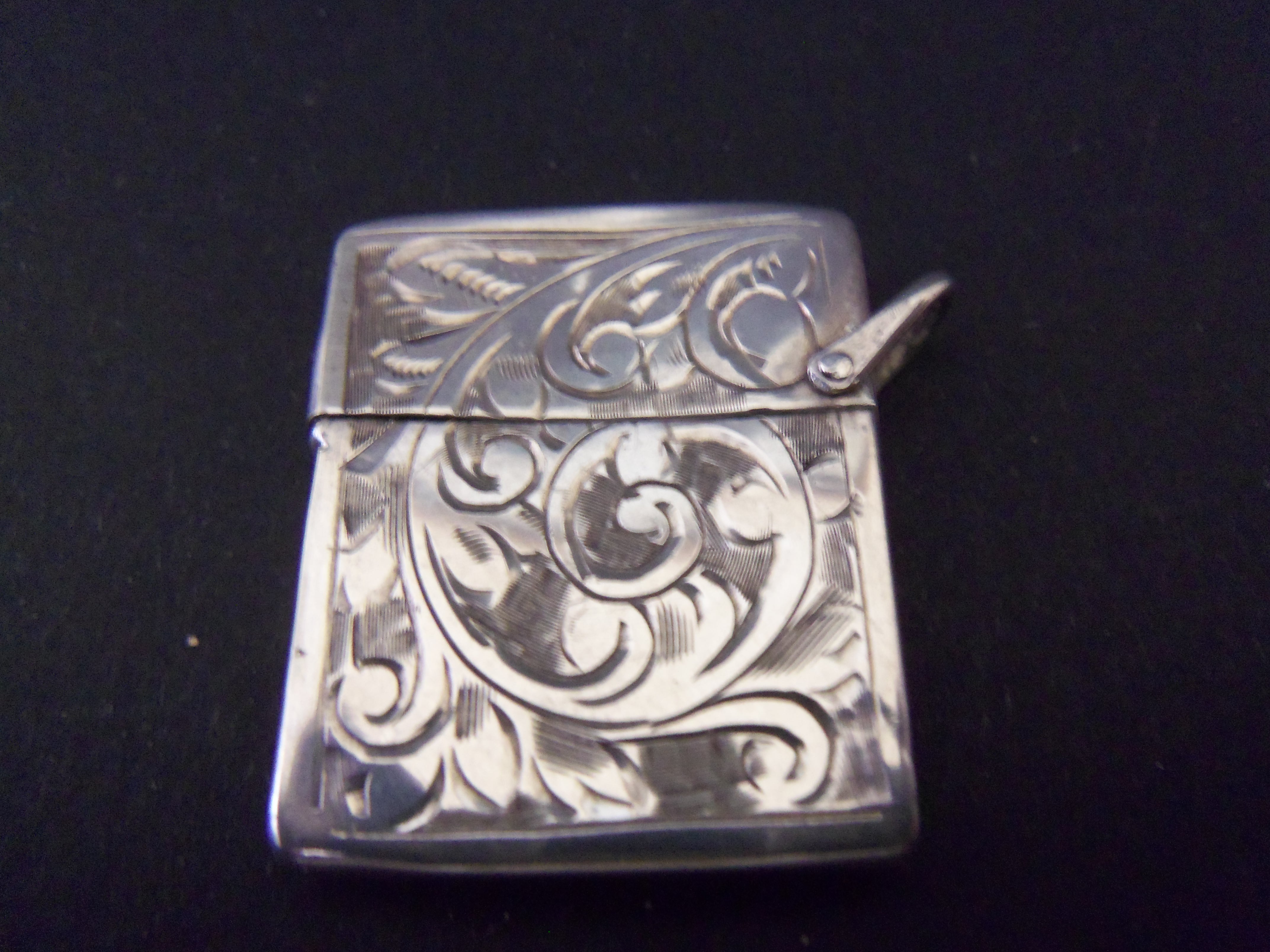 Antique Silver Stamp Case (c.1913) (1 of 1)