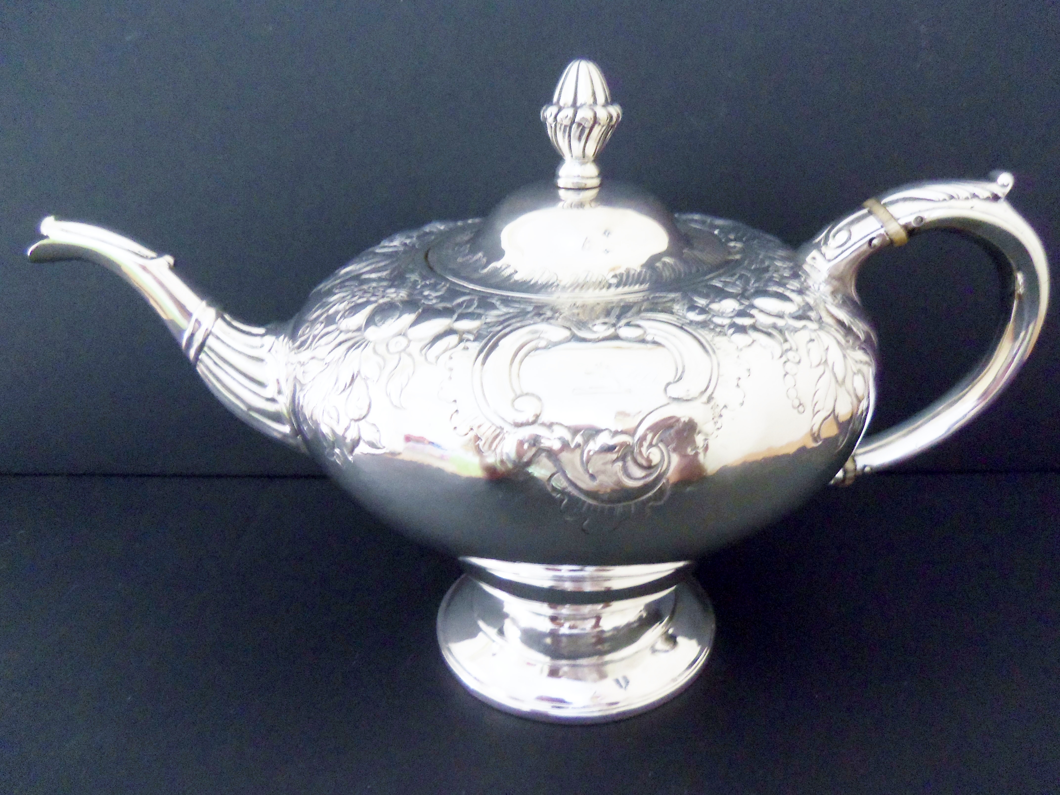 Paul Storr Georgian Silver Teapot c.1815 (1 of 1)