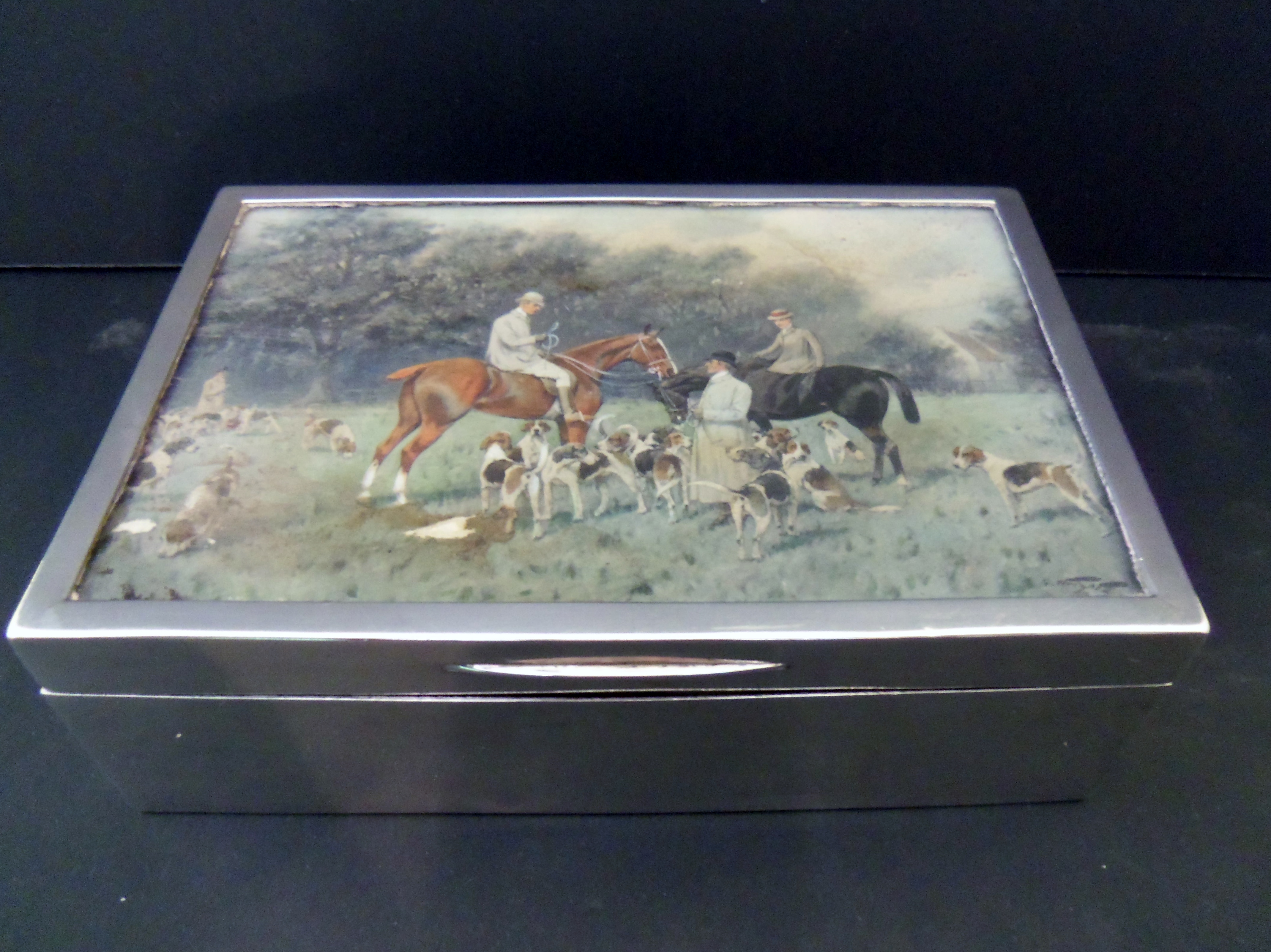 Antique Silver Cigar Box - 1902 (1 of 1)