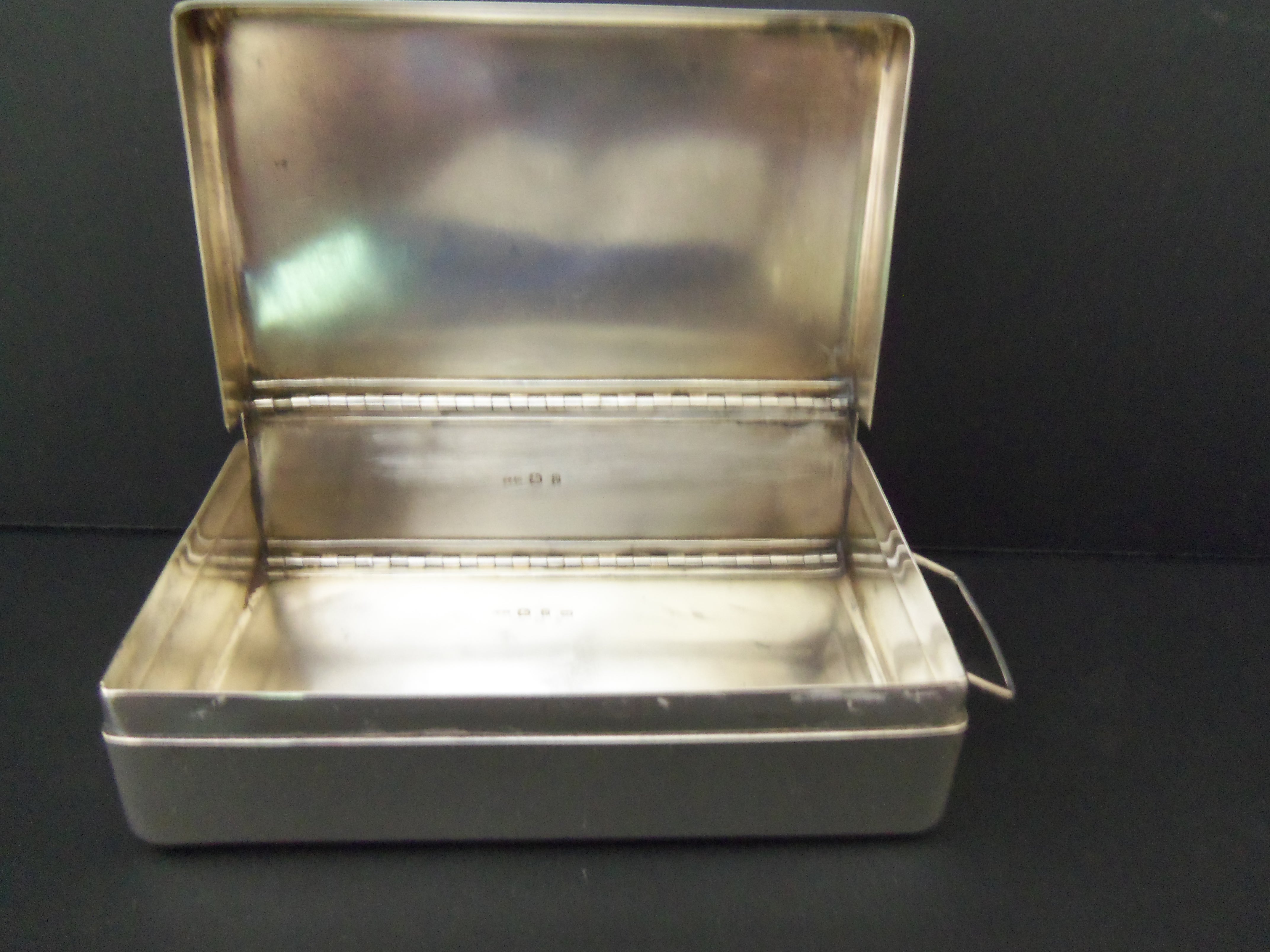 Antique Silver Hunting Sandwich Box c.1898 (1 of 1)