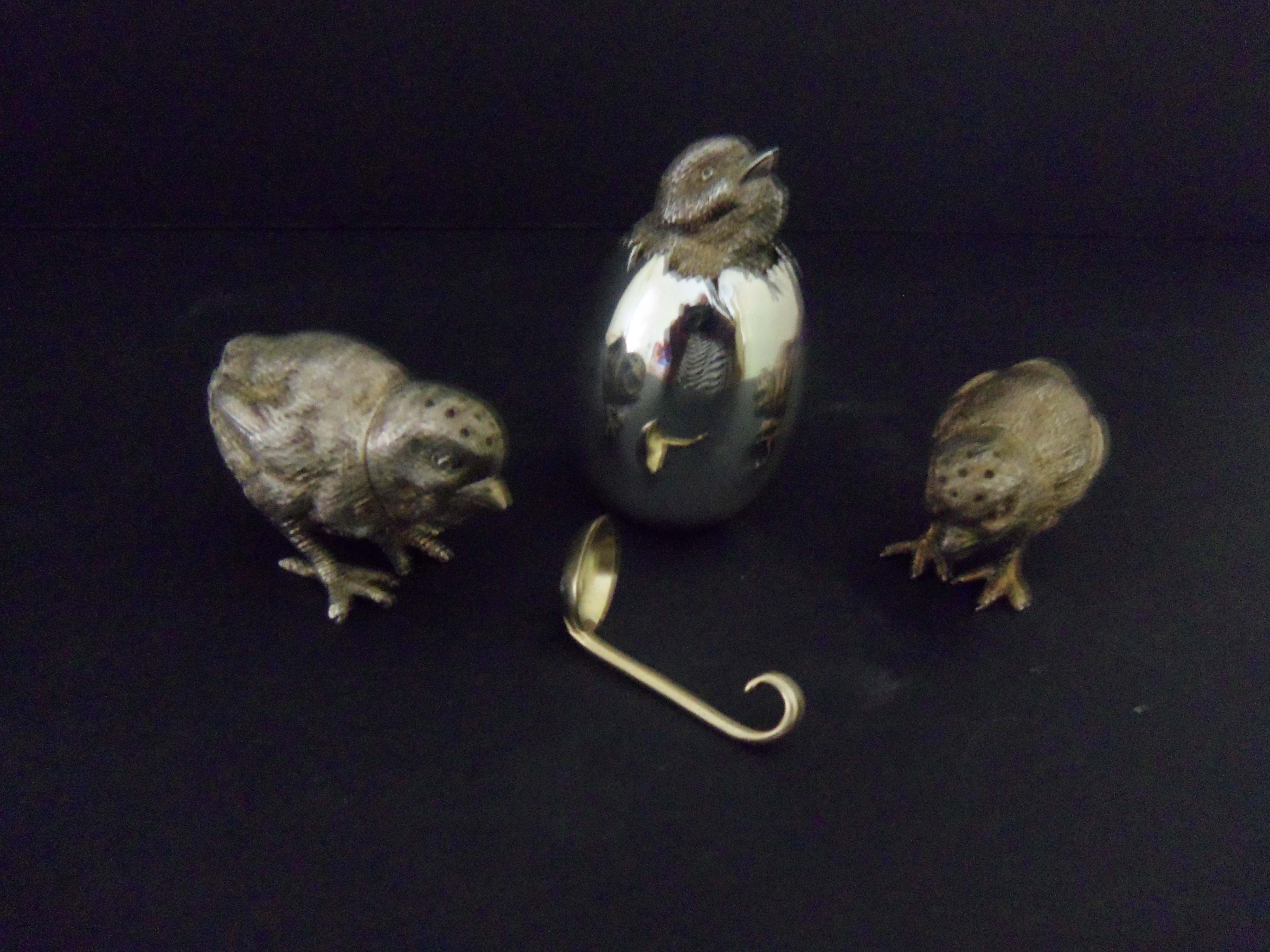 Novelty Antique Silver Cruet Set 1908 (1 of 1)
