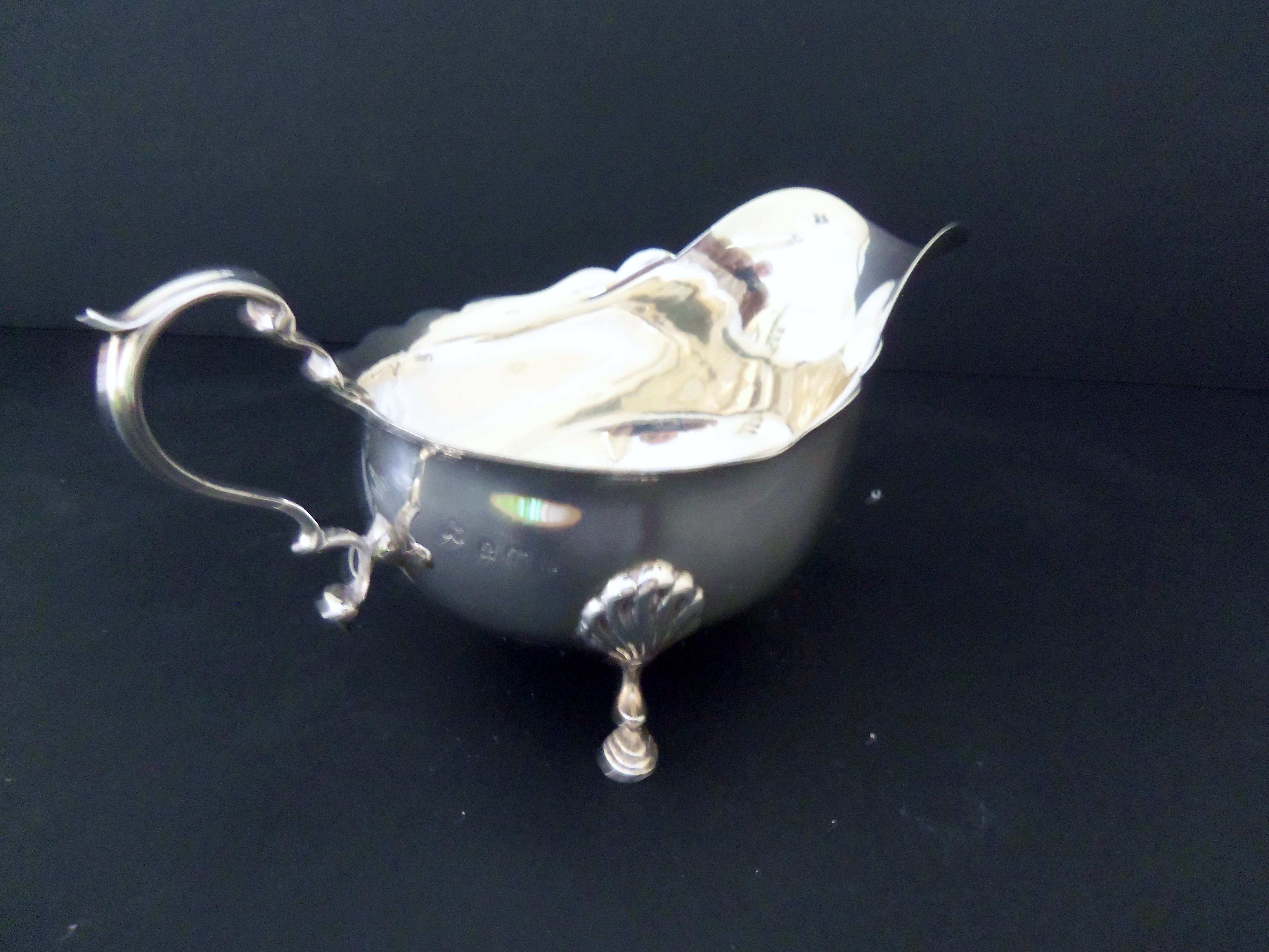 Antique Silver Sauce / Gravy Boat 1912 (1 of 1)
