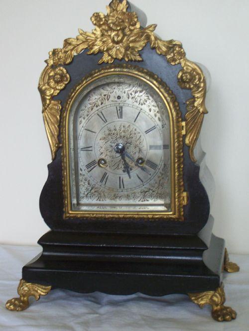 Small Gilt Ormolu Bracket Mantel Clock (1 of 1)
