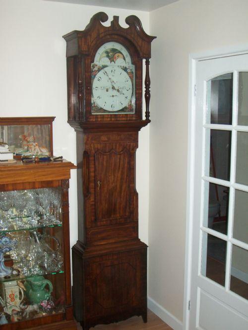 Regency Oak Mahogany Moon Phase Longcase Groves of Leeds (1 of 1)