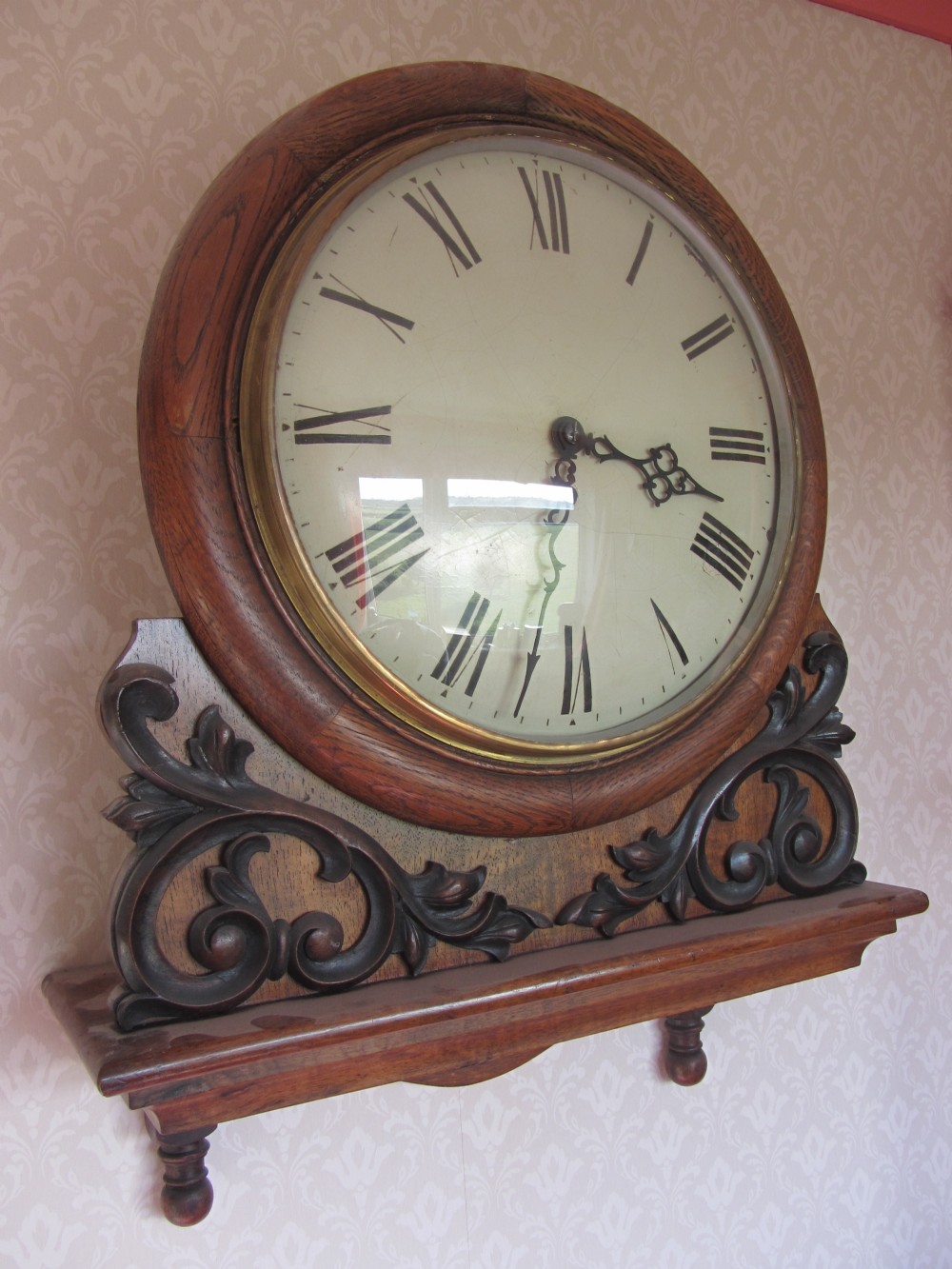 Early 19th Century Convex Glass & Dial a Frame Fusee Wall Clock (1 of 5)