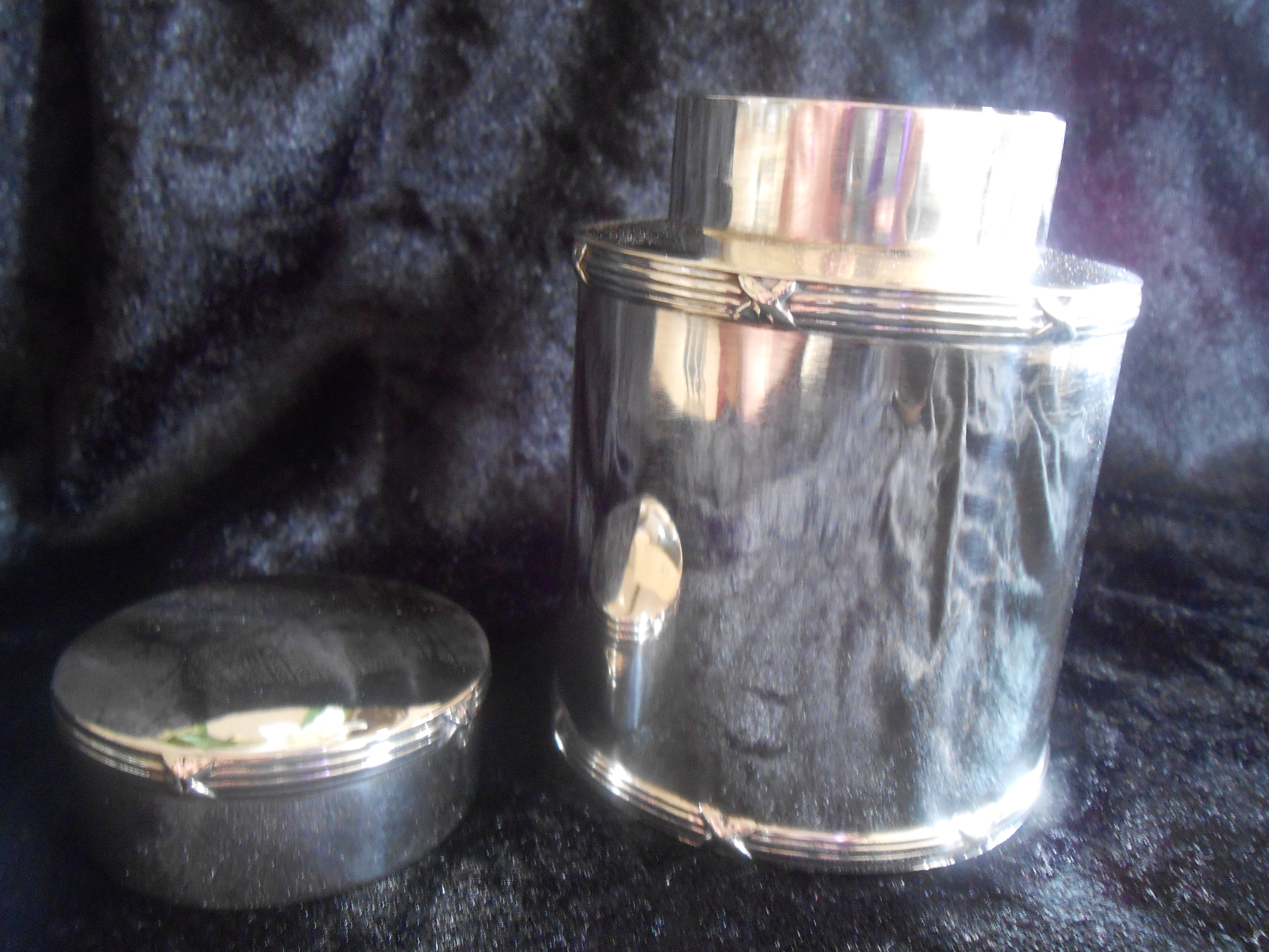 Antique Solid Sterling Silver Tea Caddy 1914 (1 of 1)