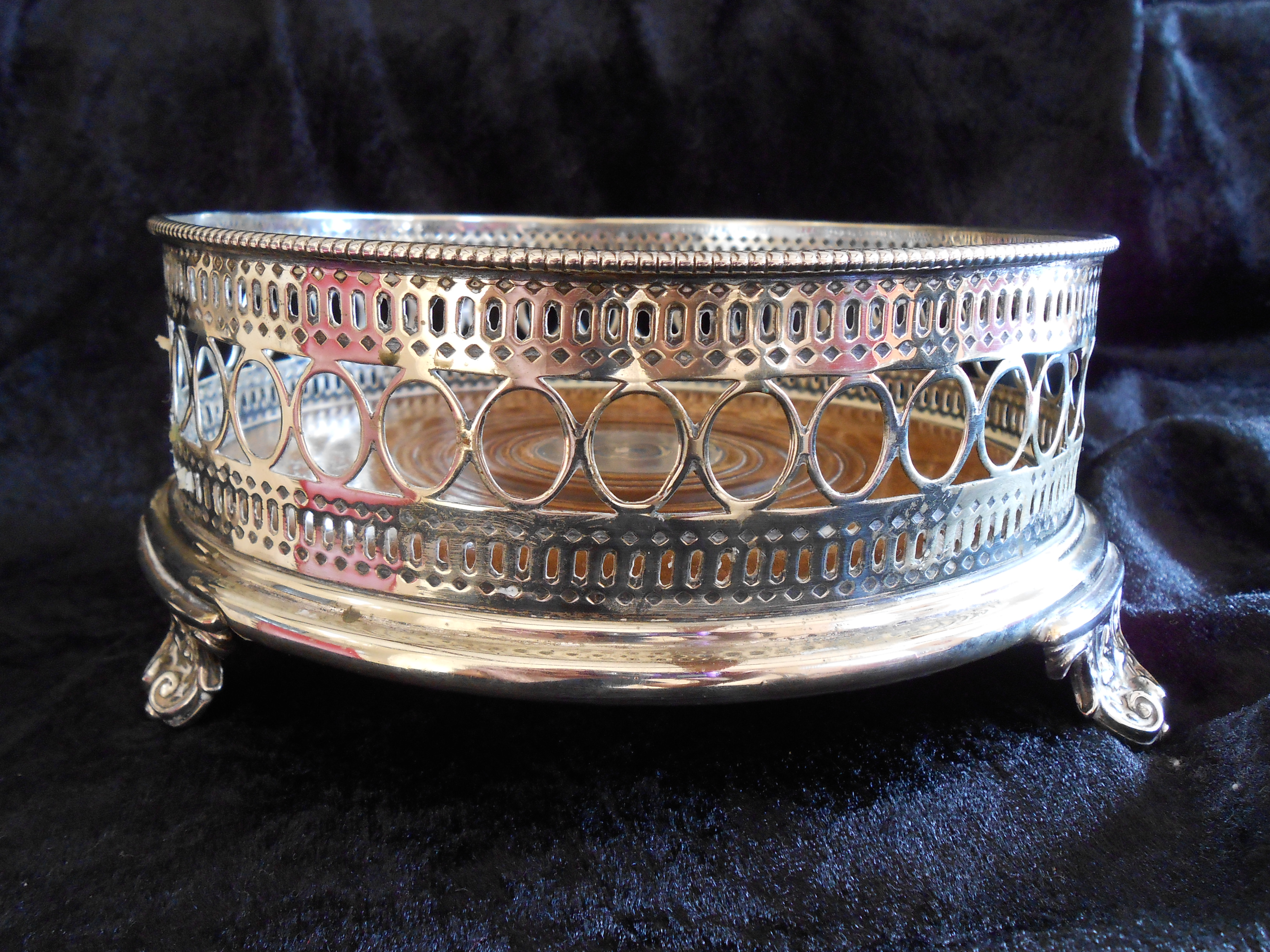 Oversized Silver-Plated Coaster (1 of 1)