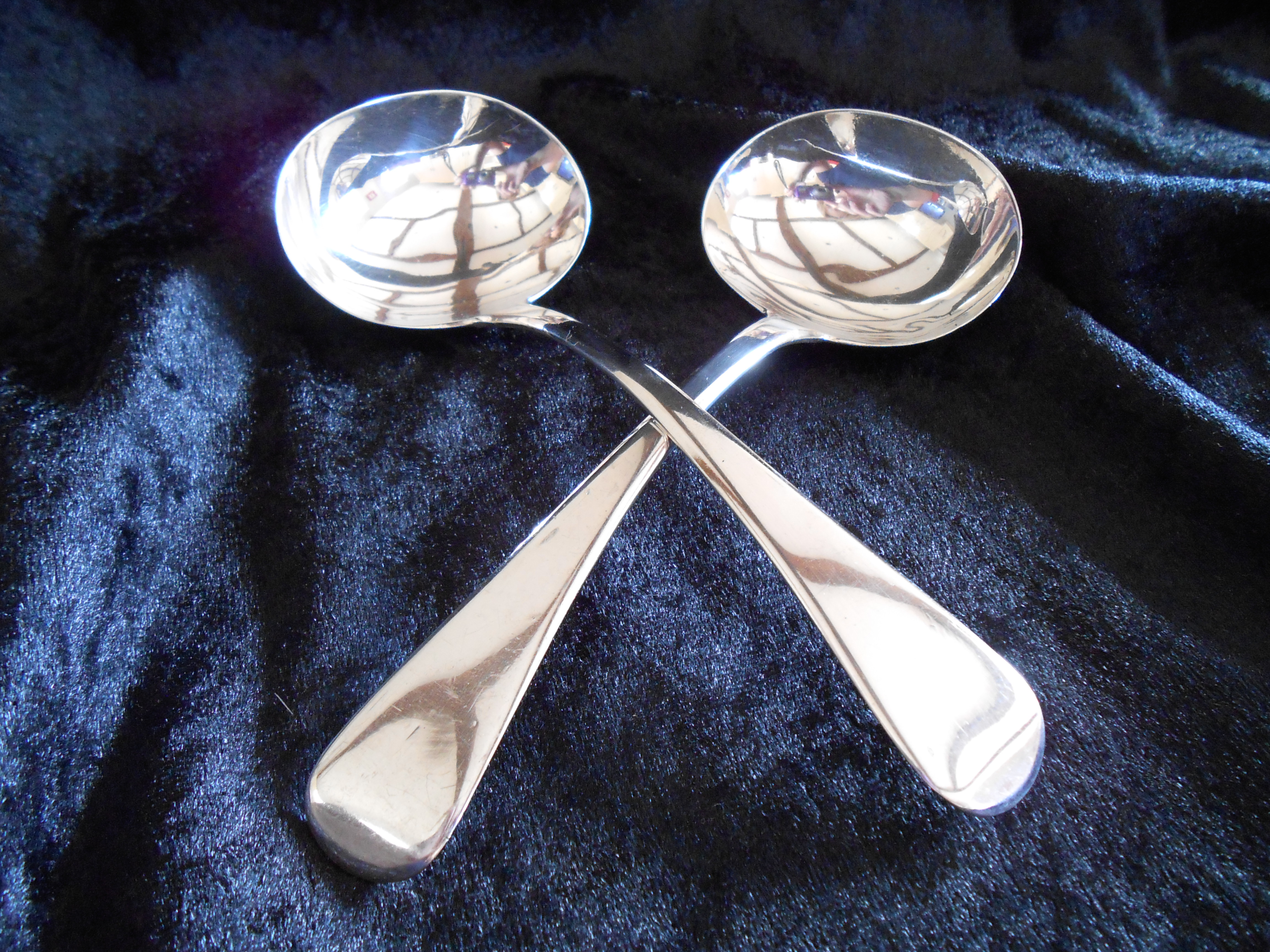 Pair of Antique Solid Silver Ladles 1815 (1 of 1)