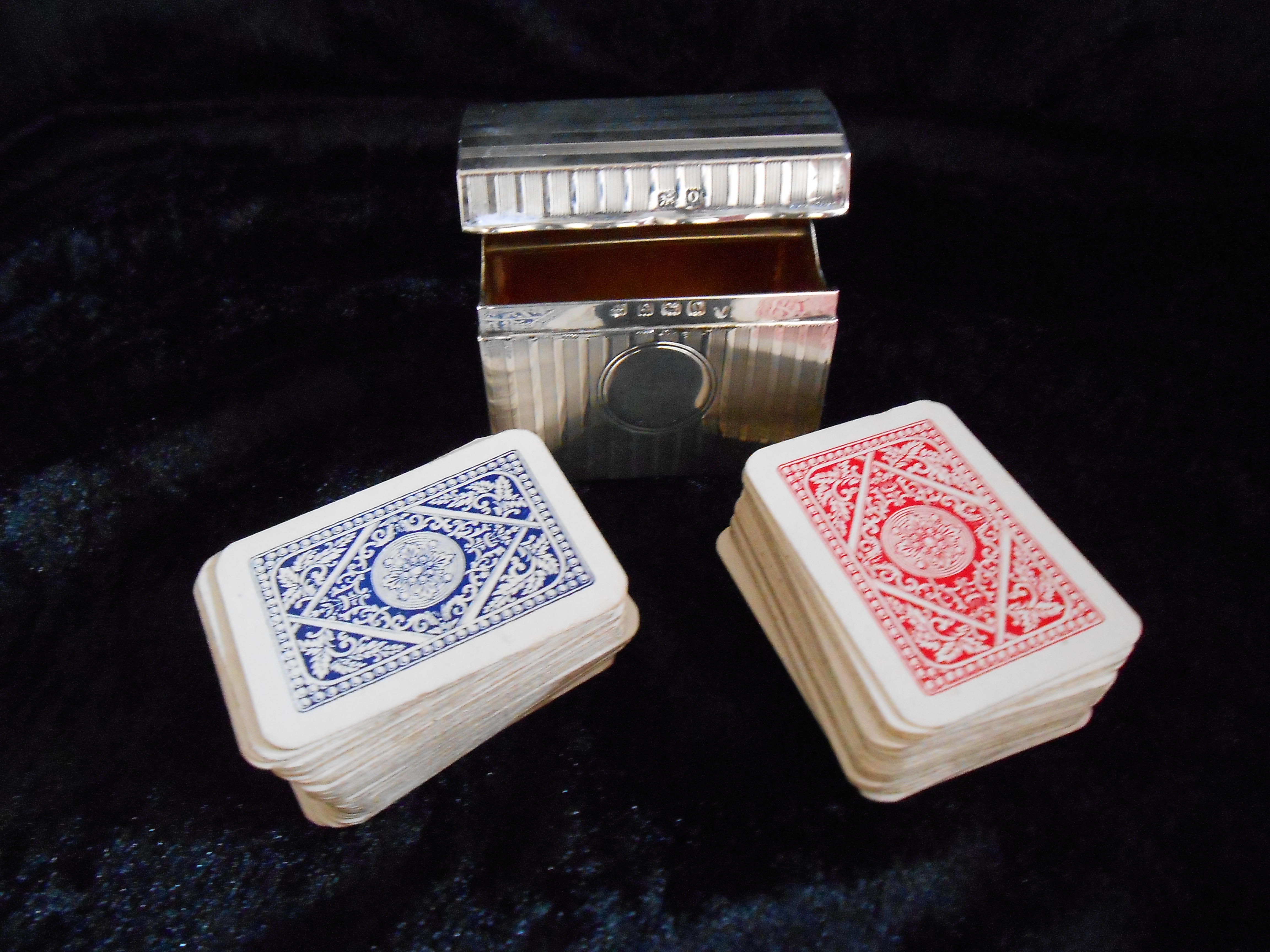 Antique Silver Playing Card Case (1 of 1)