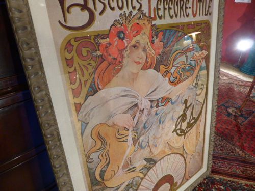 Alphonse Mucha Large Advertising Poster in New Fine Quality Frame QUALITY FRAME (1 of 1)