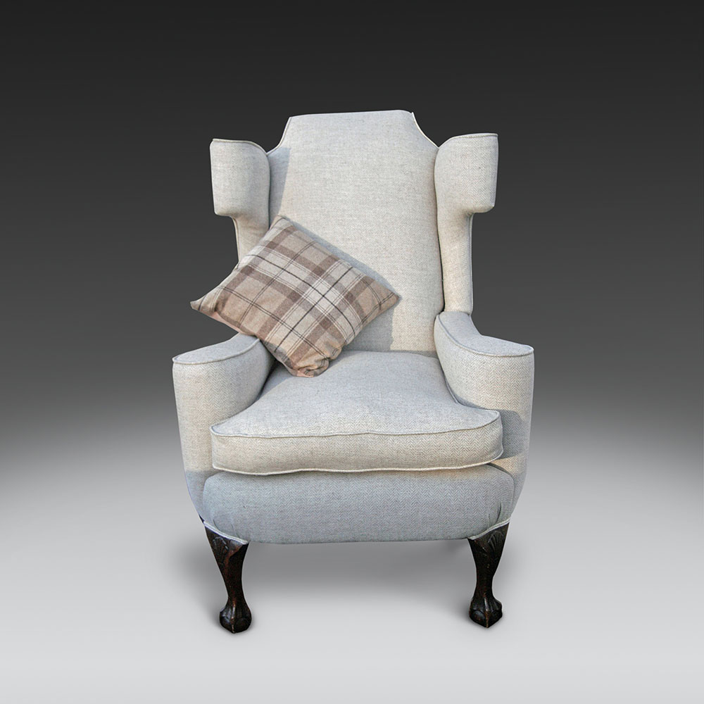19th Century Wing Walnut Armchair (1 of 1)