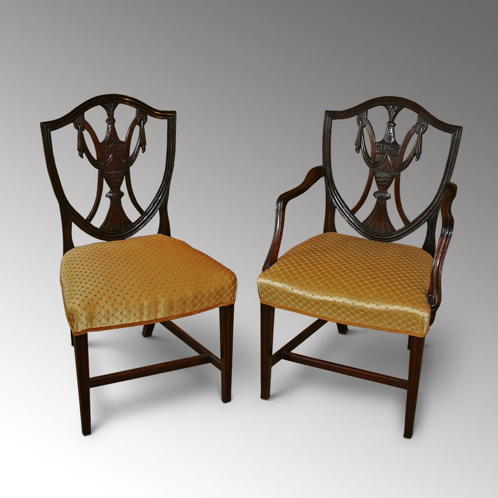 Set of 8 George III Dining Chairs c.1790 (1 of 1)
