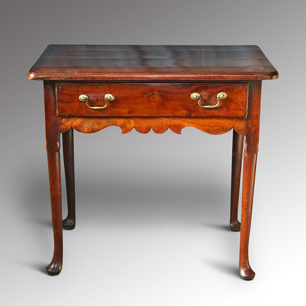 George II Red Walnut Lowboy (1 of 1)