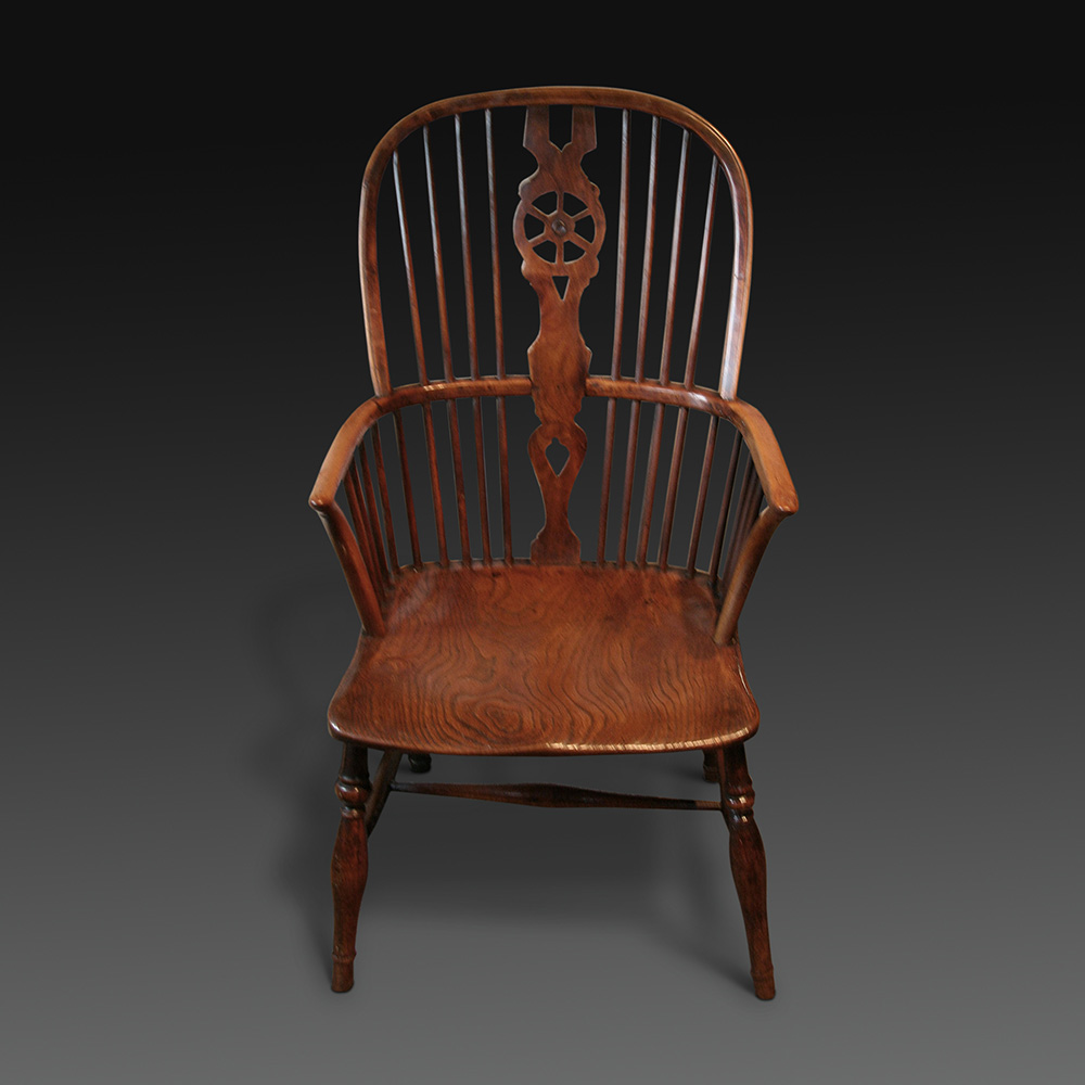 A George III Yew wood and ash Windsor Chair (1 of 1)