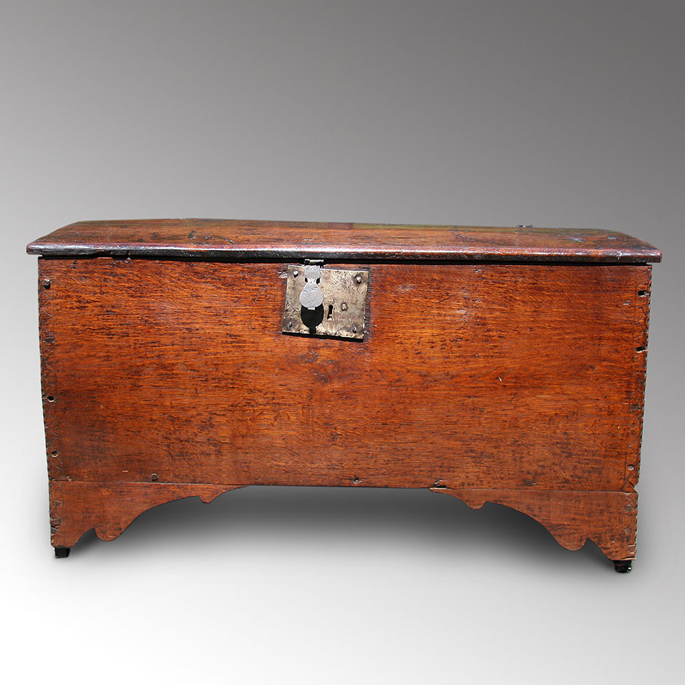 Small 17th Century Oak Coffer (1 of 1)