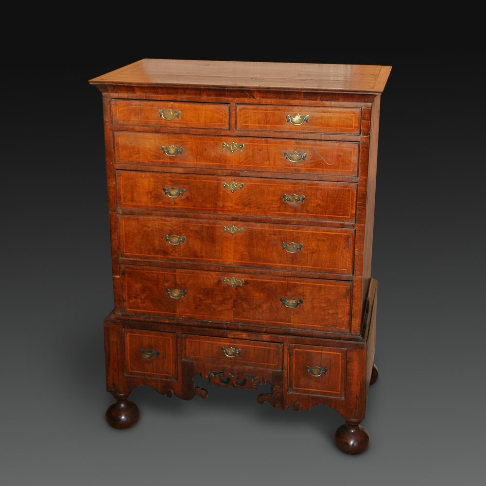 George I Walnut Chest on Stand (1 of 1)