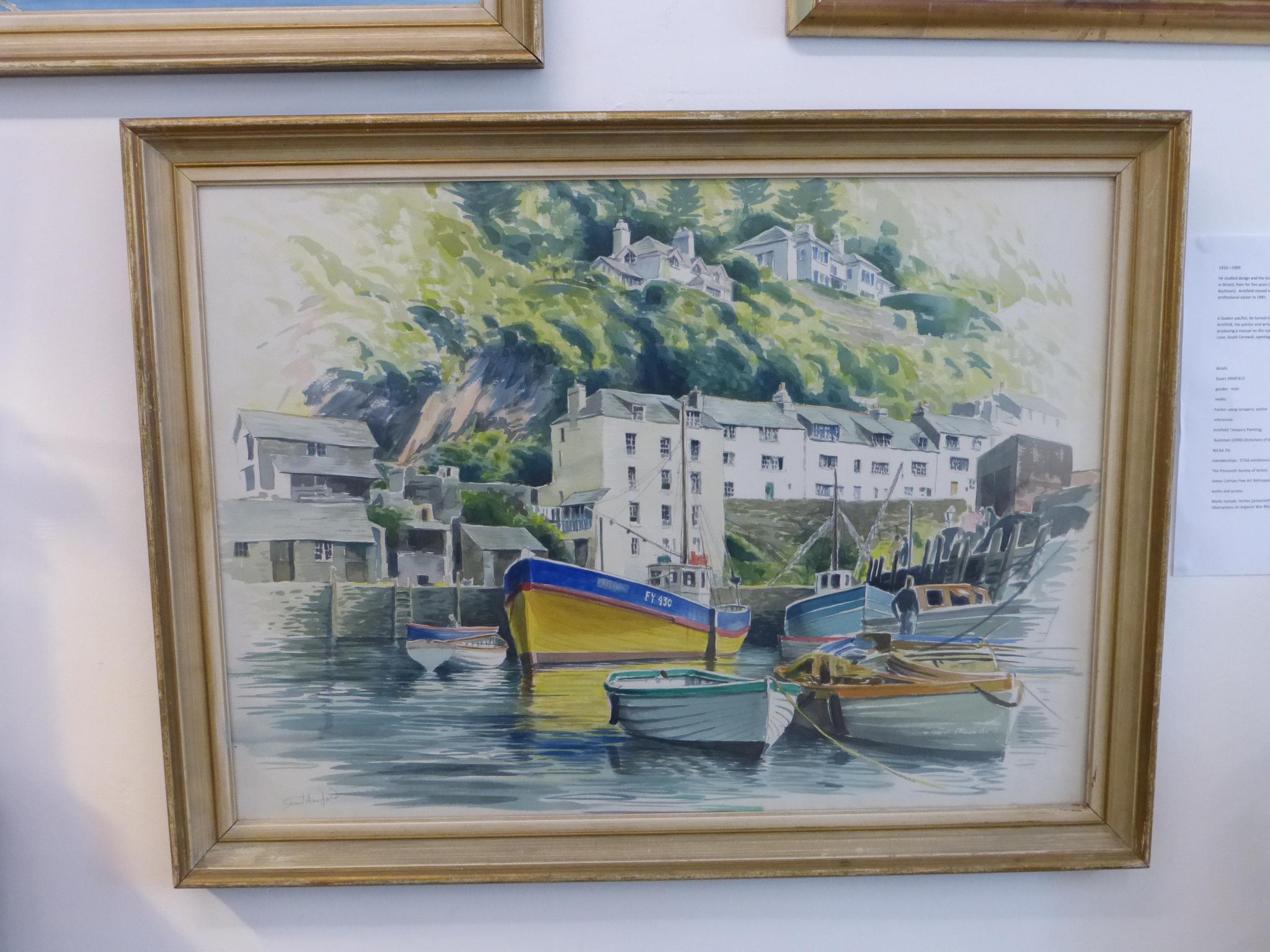 Stuart Armfield Harbour Scene Watercolour (1 of 1)