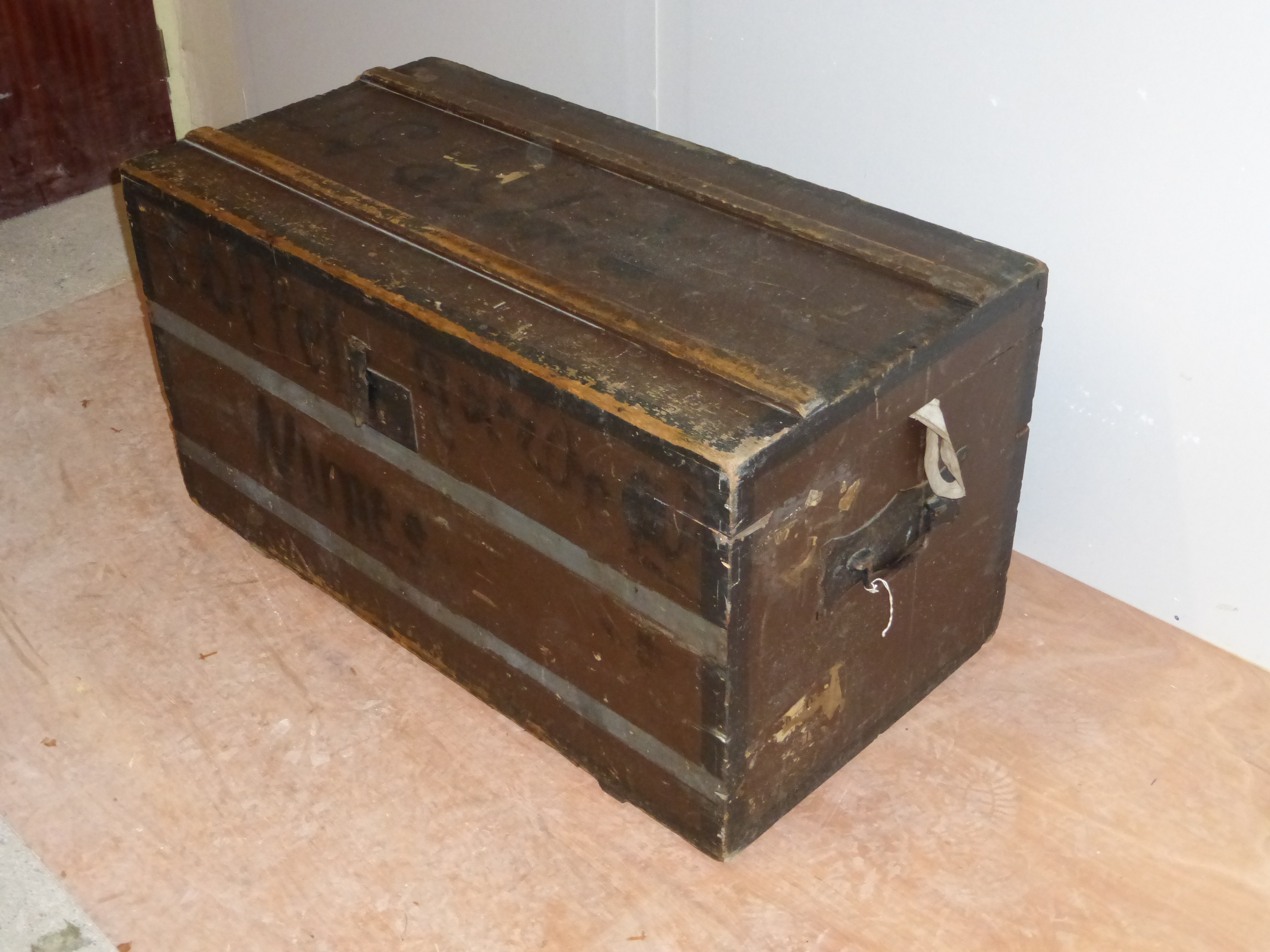 Victorian Rustic Original Shabby Painted Pine Blanket Box (1 of 1)