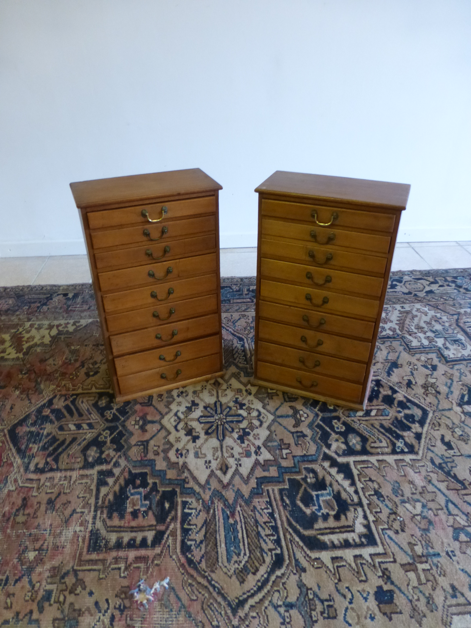 Lovely pair of Mahogany Bank of Drawers (1 of 1)