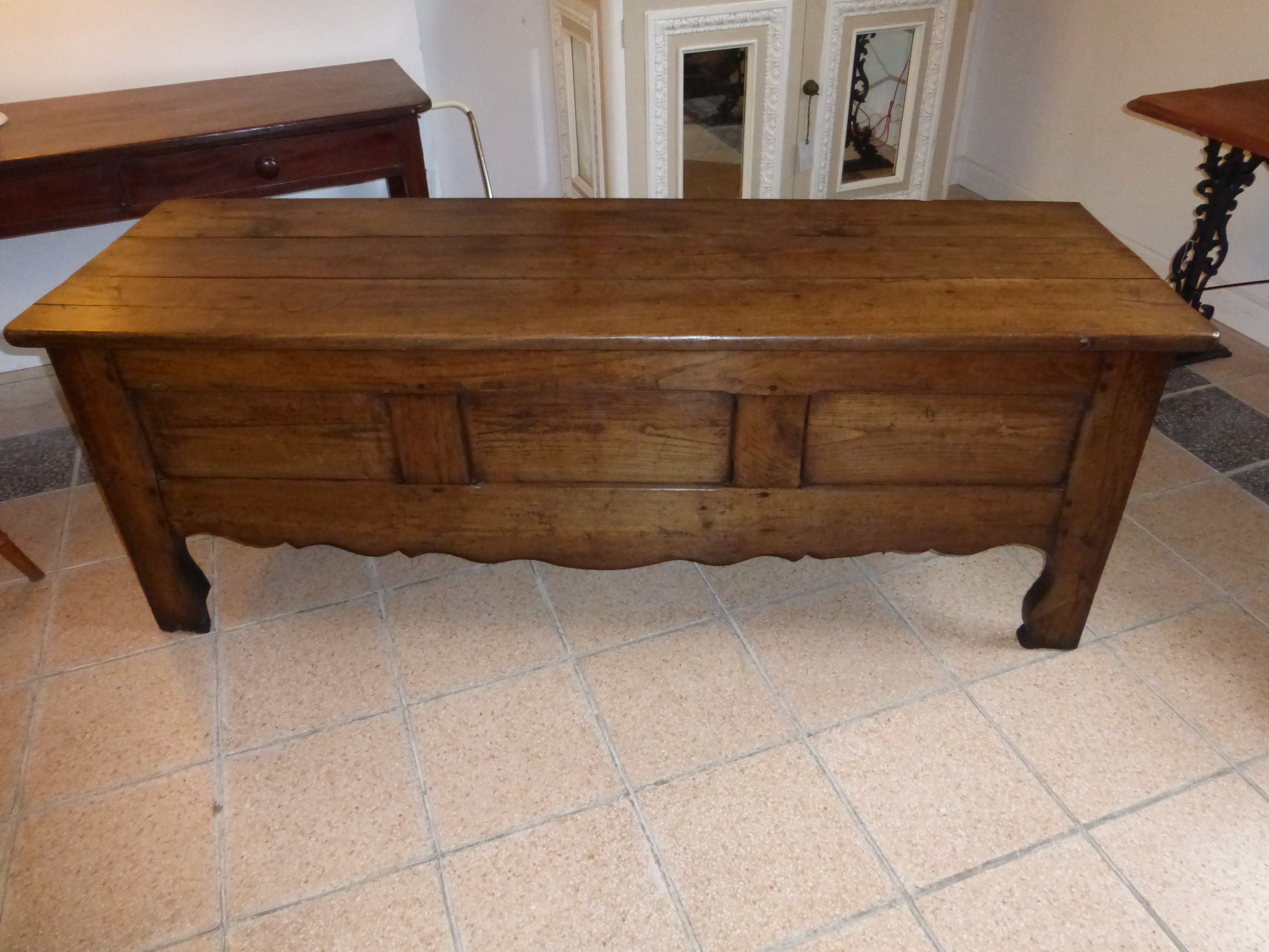 French Chestnut Coffer (c.1860) (1 of 1)