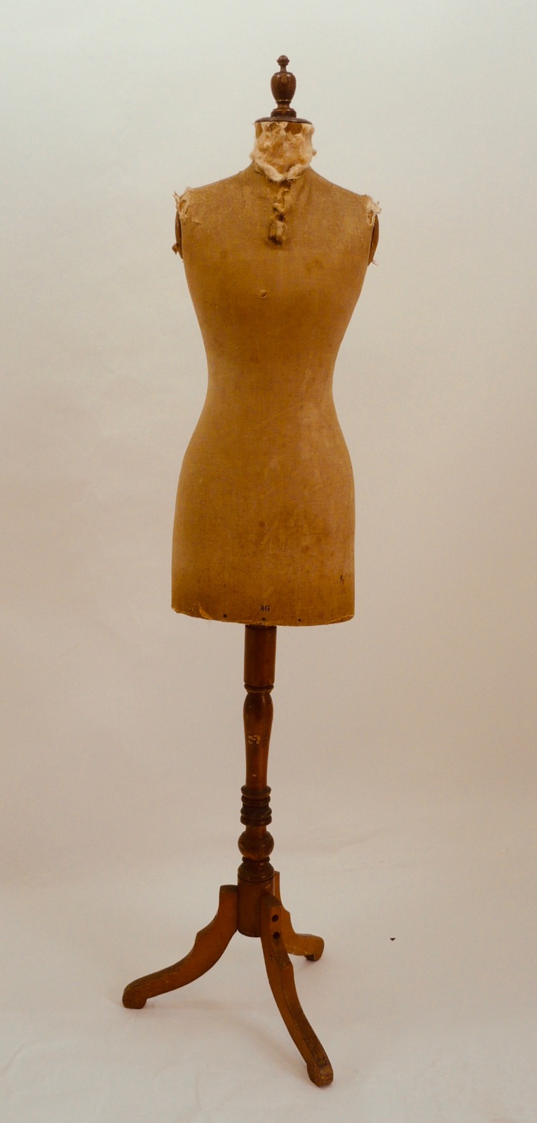 Tailors Mannequin on Adjustable Wooden Stand c.1890 (1 of 1) Tailors Mannequin on Adjustable Wooden Stand c.1890 (1 of 1)