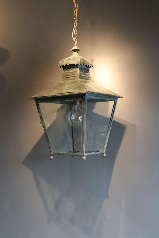 Antique Lantern with Pagoda Top (c.1900) (1 of 1)