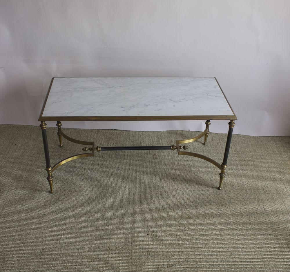 Small Marble Topped French Coffee Table (1 of 1)