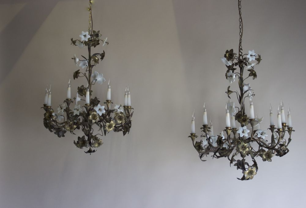Pair of 19th Century Naturalistic Antique Chandeliers (1 of 1)