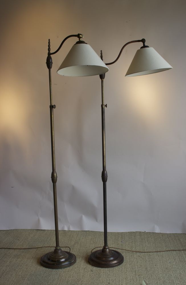 Pair of 1950s French Adjustable Reading Lamps (1 of 1)