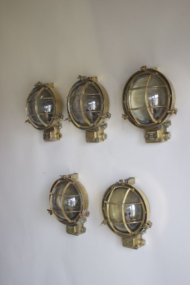 Set of 5 Outside Marine Bulkead Lights (1 of 1)