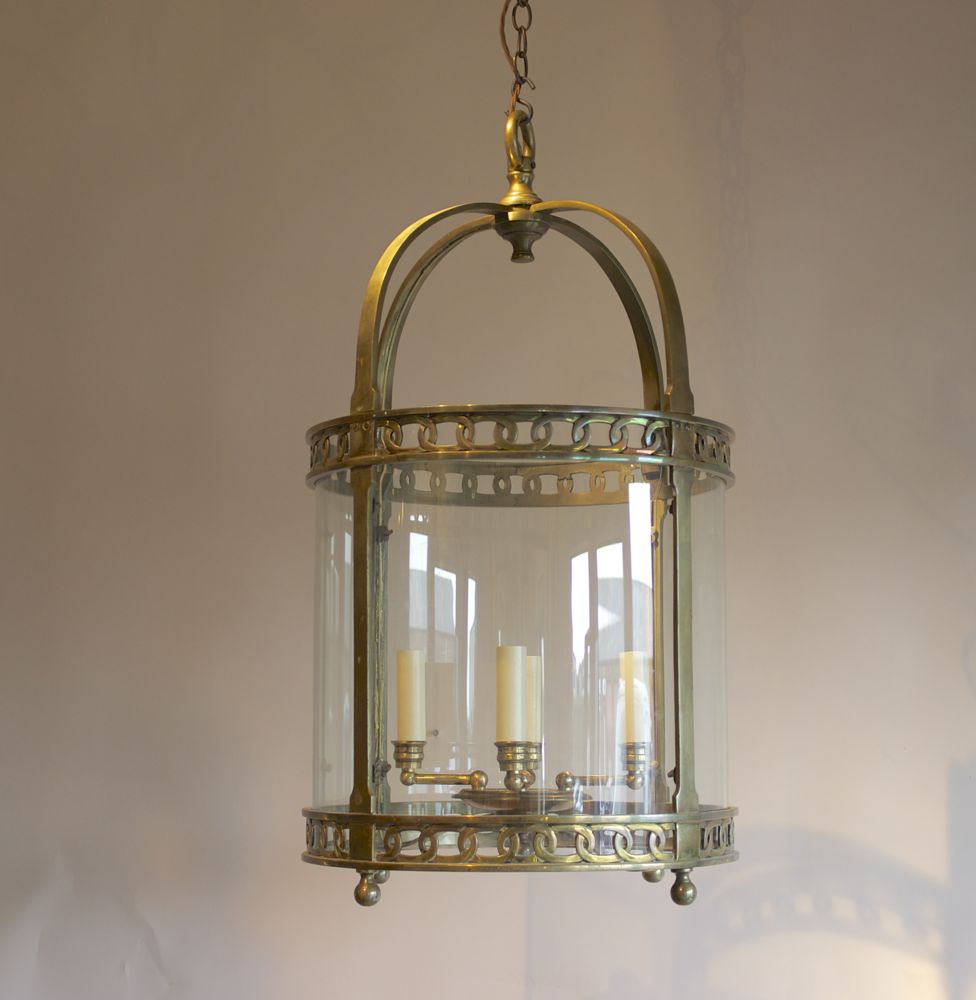 Lantern with Curved Glass Panels c.1930 (1 of 1)