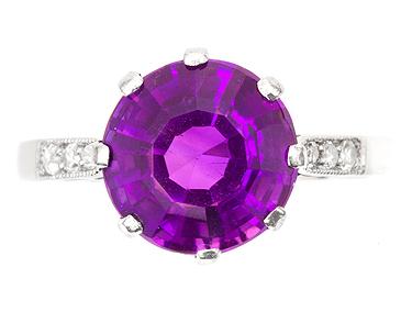 Amethyst Solitaire Ring c.1925 (1 of 1)
