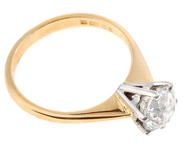 Old European Cut Diamond Solitaire 1.45 carats (1 of 1)