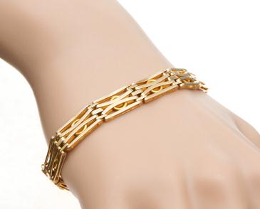 Fancy Gold gate Bracelet c.1910 (1 of 1)
