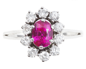 Ruby & Diamond Ring c.1950s (1 of 1)