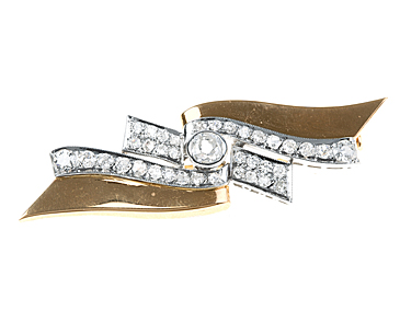 Art Deco Bow Brooch (c.1920) (1 of 1)