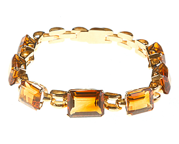 Citrine Cocktail Bracelet (c.1950) (1 of 1)