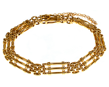 Gold Link Gate Bracelet c.1910 (1 of 1)
