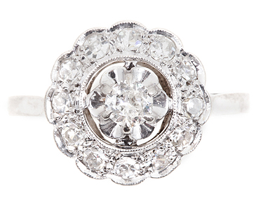 Diamond Cluster Ring (c.1920) (1 of 1)