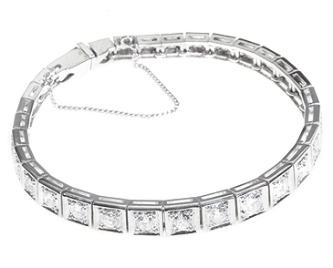Diamond Line Bracelet (Approx. 5.50 carats) c.1930 (1 of 1)