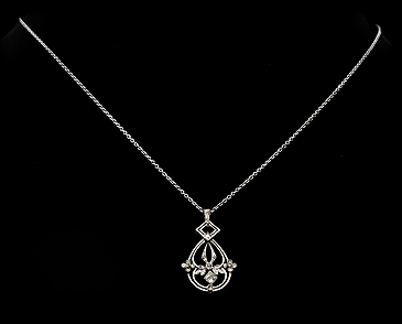 Edwardian Diamond Pendant c.1910 (1 of 1)