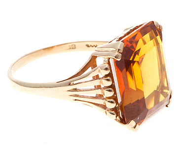 Citrine Cocktail Ring c.1955 (1 of 1)